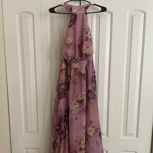 VICI Floral Backless Maxi Dress